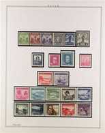 1930-1967 NEVER HINGED MINT COLLECTION In Hingeless Mounts On Leaves, All Different, Includes 1930 Centenary Set, 1936 D - Chile