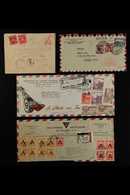 1921-1959 An Interesting Group Of Mostly Airmail Covers With Multiple Frankings, Includes 1921 Cover To USA With 2c Bise - Colombia