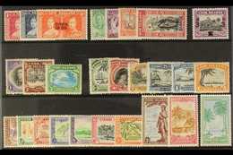 1937-52 MINT KGVI ASSEMBLY Presented On A Stock Card & Includes 1938 Set & 1949 Pictorial Set. Useful Range (27 Stamps)  - Cookinseln
