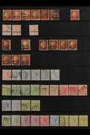 1880-1938 INTERESTING COLLECTION/ACCUMULATION On Stock Pages, Mint & Used, Includes 1880 1d (x7, Various Plates, One Min - Otros & Sin Clasificación