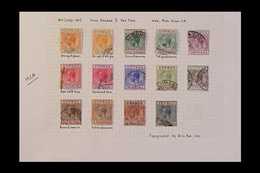 1912-1935 USED COLLECTION On Leaves, ALL DIFFERENT, Includes 1912-15 Complete To 18pi Incl. 10pa, ½pi, 1pi & 9pi Shades, - Altri & Non Classificati