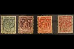 1912 3s To 10s Including 5s Maroon, SG 66 - 9, Very Fine Mint. (4 Stamps) For More Images, Please Visit Http://www.sanda - Falkland