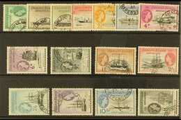 1954-62 Pictorials Complete Set, SG G26/40, Very Fine Cds Used, Fresh. (15 Stamps) For More Images, Please Visit Http:// - Falkland Islands