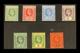 1906-12 Complete New Colours Set, SG 118/124, Very Fine Mint. (7 Stamps) For More Images, Please Visit Http://www.sandaf - Fiji (...-1970)