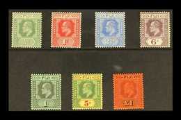 1906-12 Complete New Colours Set, SG 118/124, Very Fine Mint. (7 Stamps) For More Images, Please Visit Http://www.sandaf - Fidji (...-1970)