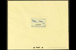 ALGERIA 1945 1.50f+3.50f Grey-blue Aircraft Airmen & Dependents' Fund (SG 249, Yvert 245) EPREUVE DE LUXE With "R F" Ove - Other & Unclassified