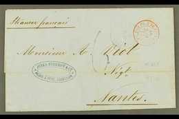 GUADELOUPE 1869 (5 Oct) Entire Addressed To France, Endorsed 'Steamer Francais', Bearing "Pointe A Pitre, Guadeloupe" &  - Sonstige & Ohne Zuordnung