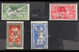 SYRIA 1924 Olympic Games Set (of France) Bilingual Surcharged, Yv 149/52, SG 166/69, Never Hinged Mint (4 Stamps) For Mo - Sonstige & Ohne Zuordnung