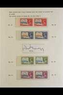 1935 Jubilee Set Complete In Horizontal Left-hand Marginal Pairs, (Pl 8B, Row 9  1/2) The Right Hand Stamp Showing The V - Gambia (...-1964)