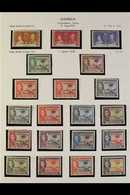 1937-49 KGVI FINE MINT COLLECTION. A Complete Basic Run, SG 147/169, Presented In Mounts On Album Pages. Lovely! (25+ St - Gambia (...-1964)