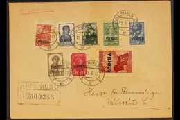 VILNIUS 1941 Overprints Complete Set To 80k (Michel 10/17, SG 10/17), Used On Registered Cover Cancelled By "Vilnius" Cd - Altri & Non Classificati