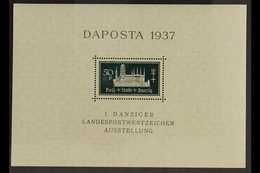 1937 DAPOSTA Mini-sheets all Four Shades, Michel Bl 1a/b & 2a/b, Never Hinged Mint, Fresh. (4 M/S's) For More Images, Pl - Otros & Sin Clasificación