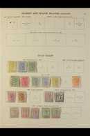 1876-1935 MINT COLLECTION Presented On "New Ideal" Printed Pages & Includes 1876-84 CC Wmk ½d, 1d & 2d (all Unused & Wit - Costa D'Oro (...-1957)