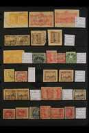 CANCELLATION COLLECTION Fine Range Of Legible Postmarks On 1875-99 Issues Or On 2c Postal Stationery Cut-outs, We See Ha - Hawaii