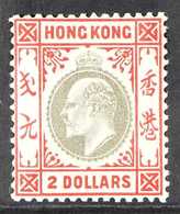 1903 $2 Slate And Scarlet, Wmk CA, Ed VII, SG 73, Superb Lightly Hinged Mint. For More Images, Please Visit Http://www.s - Otros & Sin Clasificación