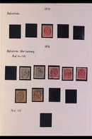 1873 - 1981 EXTENSIVE COLLECTION - MANY COMPLETE SETS Lovely Very Fine And Fresh Mint And Used Collection Written Up In  - Altri & Non Classificati