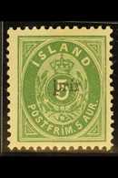 1897 3(a) On 5a Green, Perf.12¾, Type I Overprint With "prir" Only, Mi 19BI, SG 40, Facit 36, Mint. For More Images, Ple - Sonstige & Ohne Zuordnung