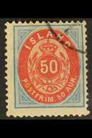1898 50aur Red And Blue, Perf 12¾x12¾, Fac. 31, Very Fine Used. Scarce Stamp. For More Images, Please Visit Http://www.s - Sonstige & Ohne Zuordnung