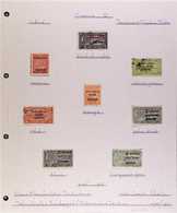 TRAVANCORE-COCHIN OFFICIALS 1949-1951 SPECIALIZED FINE USED COLLECTION Written Up On Leaves, Includes 1949-51 Type 1 Ove - Altri & Non Classificati