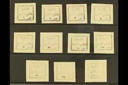 HABBANIYA PROVISIONALS 1941 Eleven Different Values Printed On Laid Paper, Very Fine Unused No Gum As Issued. These Loca - Iraq