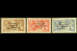 1922 2s.6d To 10s. Seahorses Set, Dollard Printing, SG 17/21, Very Fine Mint. (3 Stamps) For More Images, Please Visit H - Altri & Non Classificati