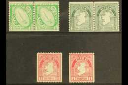 1933-34 Coil Stamps, ½d And 2d Pairs, Single Stamps Of 1d And 1d Single Perf., SG 71a, 72 B/c And 74b, In Fine And Scarc - Sonstige & Ohne Zuordnung