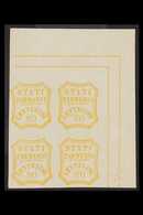 PARMA FORGERIES. 1859 80c Yellow Ochre (as Sassone 18) Corner Block Of 4 On Gummed Paper, Fine Mint (4 Stamps) For More  - Unclassified