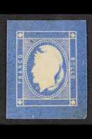 1862 ESSAYS Un-denominated "Centurion" Design By Perrin, Embossed In Blue, Inscribed "FRANCO BOLLO". Trimmed To The Colo - Ohne Zuordnung