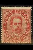 1879 10c Carmine, King Umberto I, Sassone 38, Mi 38A, Light Corner Bend, Otherwise Never Hinged Mint. For More Images, P - Unclassified