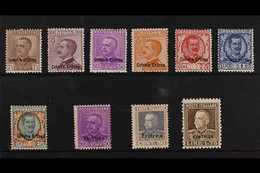 ERITREA 1928-29 King Overprints Complete Set (SG 123/32, Sassone 123/28, 136/37 & 142/43), Fine Mint, 60c Value Expertiz - Altri & Non Classificati