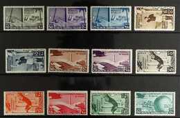 GENERAL ISSUES 1934 Football Complete Set Incl Airs (Sassone 46/A37, SG 76/87), Never Hinged Mint, Fresh & Attractive. ( - Sonstige & Ohne Zuordnung