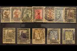 LIBYA 1921 (wmk Crown) Pictorial Definitive Set (Sass S. 5, SG 22A/33A), Fine Used. (12 Stamps) For More Images, Please  - Other & Unclassified