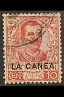 PO's IN CRETE 1905 10c Lake, SG 6 (Sass. 6), Very Fine Used, Cat €450. For More Images, Please Visit Http://www.sandafay - Sonstige & Ohne Zuordnung