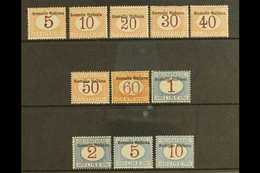 SOMALIA POSTAGE DUES - 1909 Complete Set To 10Lire, Sass S64, Superb NHM. The 10Lire Is Exceptionally Well Centered! Cat - Sonstige & Ohne Zuordnung