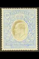 1903-04 10r Grey And Ultramarine On Chalky Paper, SG 14a, Fresh Mint, Upper Right Corner Perf. Shorter. For More Images, - Vide