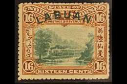 1900-02 16c Green And Chestnut, Perf 14½-15, SG 116c, Very Fine Mint. For More Images, Please Visit Http://www.sandafayr - North Borneo (...-1963)