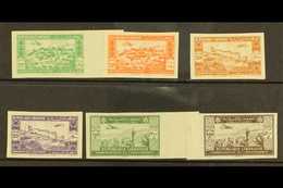 1943 2nd Anniversary Of Independence IMPERFORATE Airmail Set, Maury 82/7, Never Hinged Mint. Cat E475 = £330+ (6 Stamps) - Liban