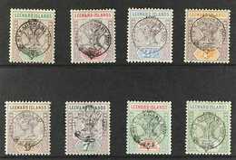 1897 Queen Victoria's Diamond Jubilee Set Complete, SG 9/16, Fine Mint, The 5s With Royal Certificate. (8 Stamps) For Mo - Leeward  Islands