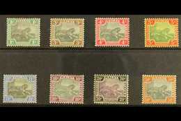 FMS 1900 1c - 50c, Tiger Set Wmk Crown CA, 10c And 50c Centres In Grey, SG 15/22 (20a, 22a) Very Fine And Fresh Mint. Fo - Other & Unclassified