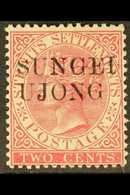 NEGRI SEMBILAN 1885-90 2c Pale Rose, SG Type 26 "SUNGEI UJONG" Ovpt, SG 41, Very Fine Mint. For More Images, Please Visi - Other & Unclassified