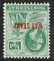 1917 War Tax ½d Green, Watermark Inverted And Reversed, SG 60y, Fine Mint. For More Images, Please Visit Http://www.sand - Montserrat