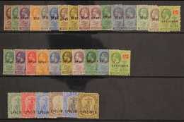 SPECIMENS Selection Of Mint Stamps Incl Geo V , Wmk Script, Vals To 5s Overprinted "Specimen". (32 Stamps) For More Imag - Montserrat