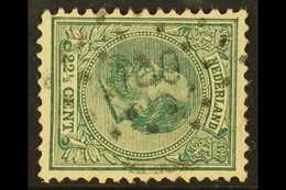 1872-91 22½c Blue-green King Perf 12½x12 (SG 86B, NVPH 25H), Fine Used With Rare "139" (ASTEN) Numeral Cancel, Fresh, Sc - Altri & Non Classificati