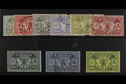 ENGLISH 1911 Complete Definitive Set, SG 18/28, Fine Used. (9 Stamps) For More Images, Please Visit Http://www.sandafayr - Altri & Non Classificati