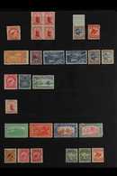 1899-1909 MINT COLLECTION On Stock Pages, Includes 1899-03 6d Rose, 1902 1d No Wmk Perf 14 Block Of 4, 1902-07 Perf 11 1 - Sonstige & Ohne Zuordnung