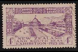 1925 4d Dunedin Exhibition, "POSTAGF." VARIETY At Right, SG 465a, Very Fine Used. For More Images, Please Visit Http://w - Altri & Non Classificati