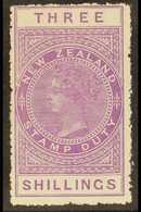 POSTAL FISCAL 1906 3s Mauve On Unsurfaced Cowan Paper, Perf 14, SG F79, Fine Mint. For More Images, Please Visit Http:// - Sonstige & Ohne Zuordnung