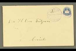 POSTAL STATIONERY 1895 5c Blue, Envelope, H&G 29, Very Fine, Commercially Used With "GRANADA / SET 30 1895" Cancel, Simi - Nicaragua