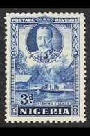 1936 3d Blue, Perf 12½x13½ Variety, SG 38a, Good To Fine Mint For More Images, Please Visit Http://www.sandafayre.com/it - Nigeria (...-1960)