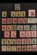 1888-1961 UNCHECKED CDS USED ACCUMULATION An Extensive Hoard Presented On Stock Pages With No Barred Cancels, Many Bette - Nordborneo (...-1963)